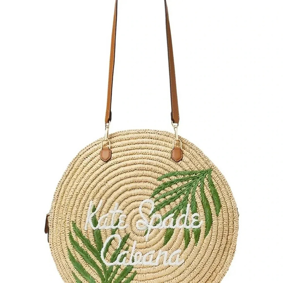 Kate Spade Sunkiss Cabana Straw Circle Tote - Picture 9 of 10
